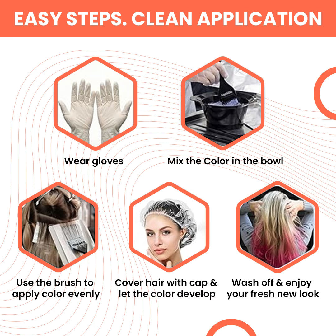 Mankolo | 6-Piece Hair Dye Brush Coloring Kit