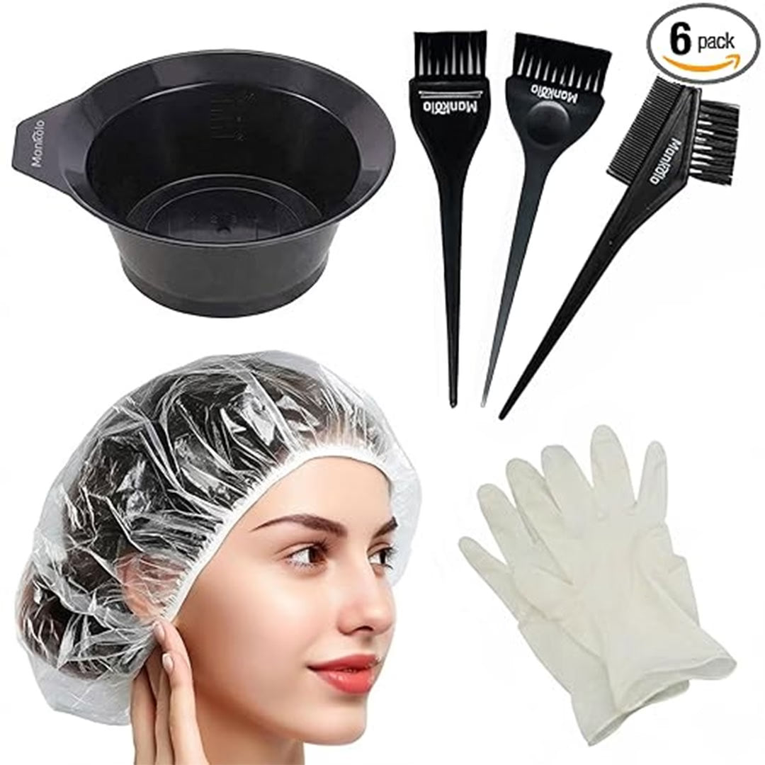Mankolo | 6-Piece Hair Dye Brush Coloring Kit