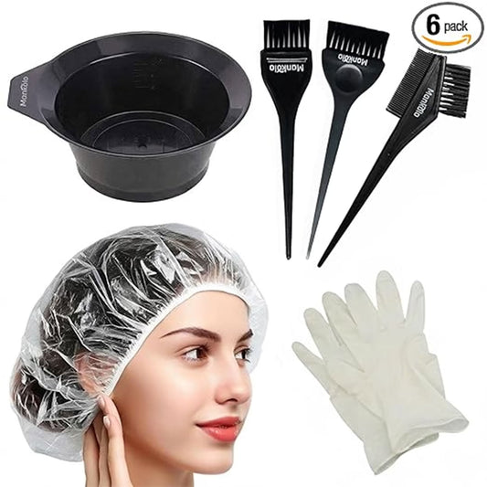 Mankolo | 6-Piece Hair Dye Brush Coloring Kit
