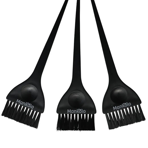 Mankolo | Wide Dye Hair Coloring Brush with Long Tail (Pack of 3)