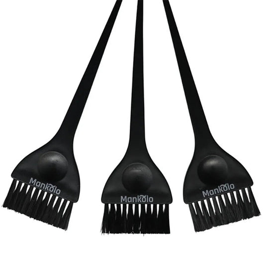 Mankolo | Wide Dye Hair Coloring Brush with Long Tail (Pack of 3)