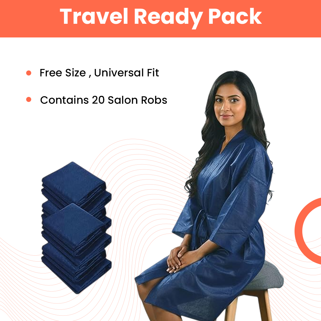 Mankolo | Disposable Non Woven Kimono for Spa (Pack of 20)