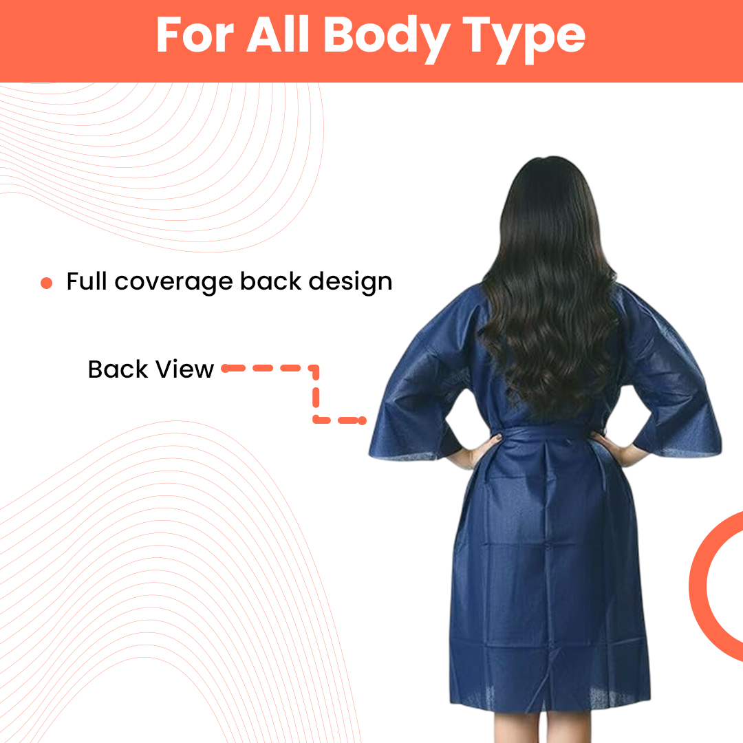 Mankolo | Disposable Non Woven Kimono for Spa (Pack of 20)
