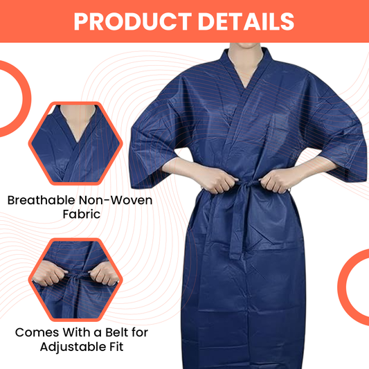 Mankolo | Disposable Non Woven Kimono for Spa (Pack of 20)
