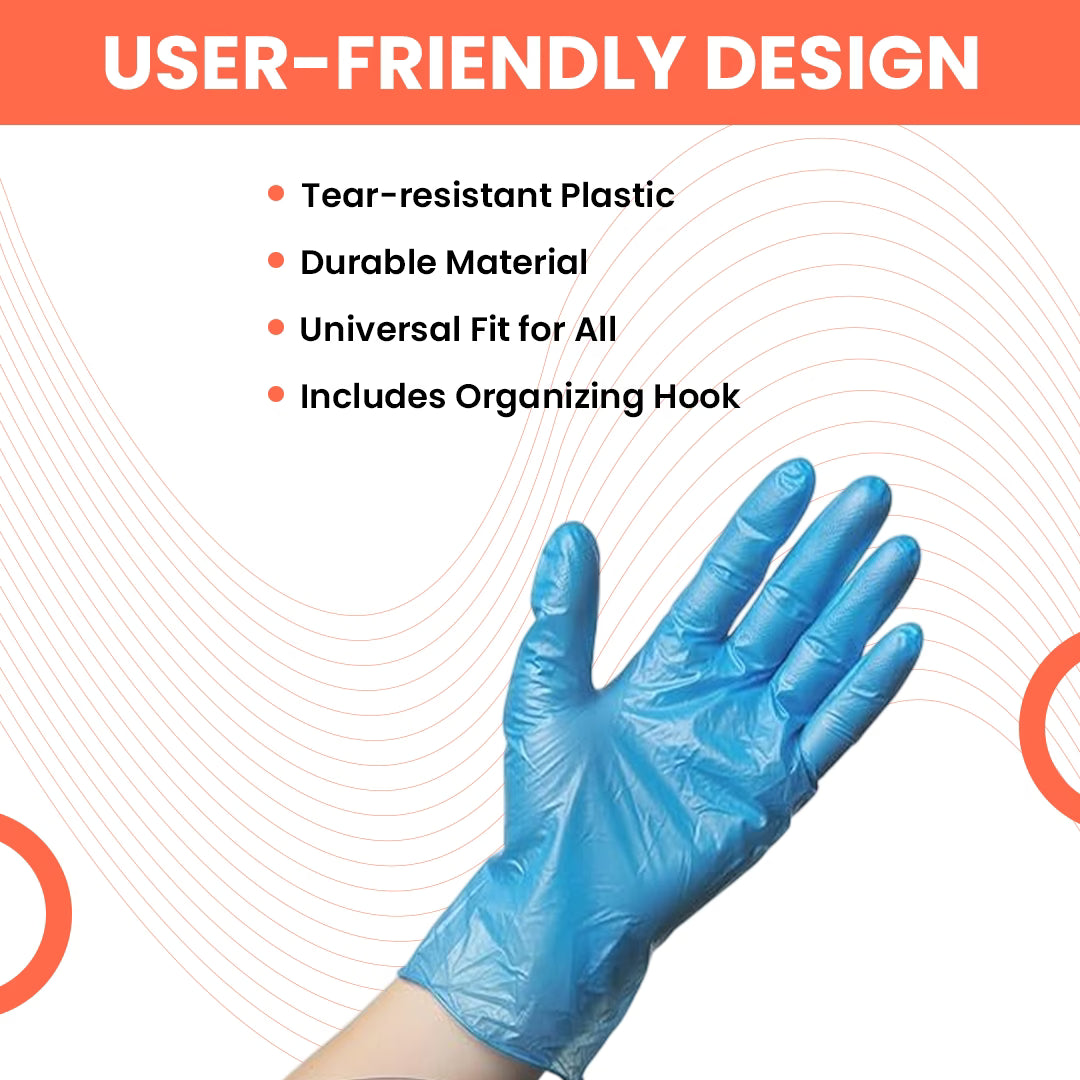 Plastic Hand Glove with Wall Mount Clip Organizer